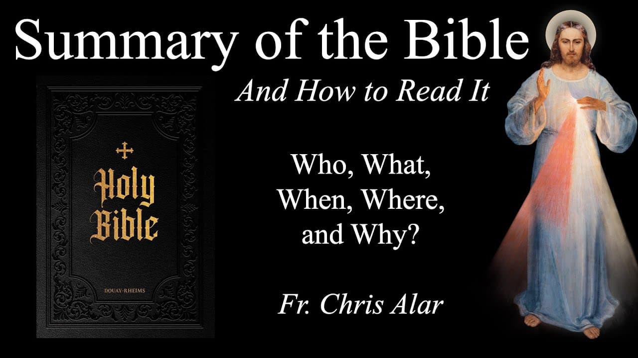 Summary of the Bible & How to Read It - Explaining the Faith with Fr. Chris Alar